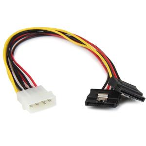 Splitter 12in 4 Pin Molex To Dual Latching SATA Y