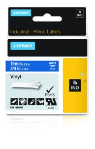 Rhino 19 Mm Vinyl White On Blue