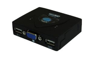 KVM Switch 2 Pc USB Build-in Cable Set